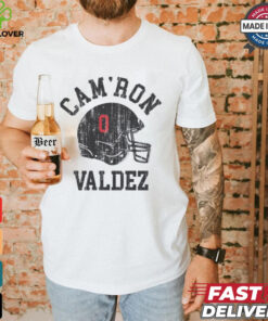 Cam_Ron Valdez College Helmet Font shirt
