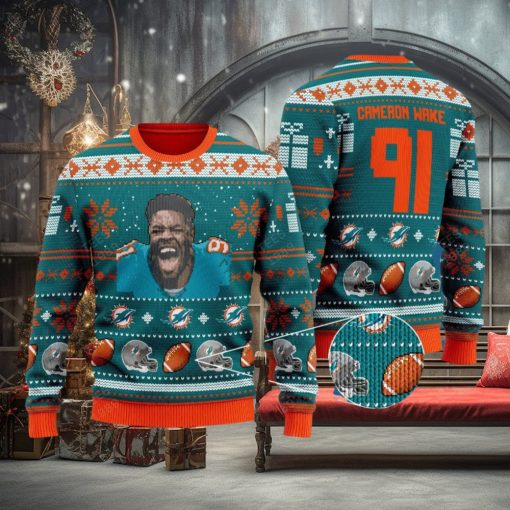 Cameron Wake miami dolphins NFL Knitted Xmas Sweater Gift Men And Women