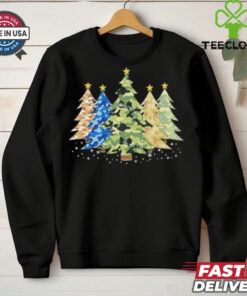 Camo Print Christmas Trees Shirt