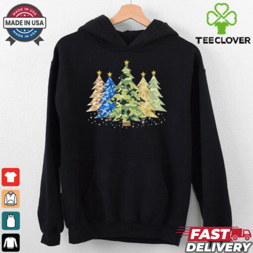 Camo Print Christmas Trees Shirt