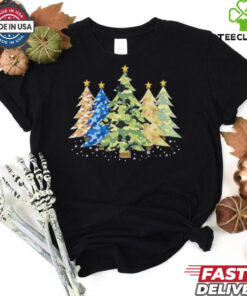 Camo Print Christmas Trees Shirt