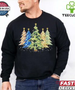Camo Print Christmas Trees Shirt