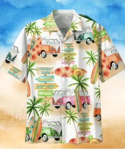 Camper Van And Beach Hawaiian Shirt