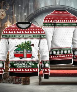 Camping Christmas Unisex Ugly Sweater