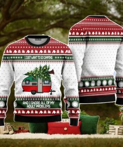Camping Christmas Unisex Ugly Sweater