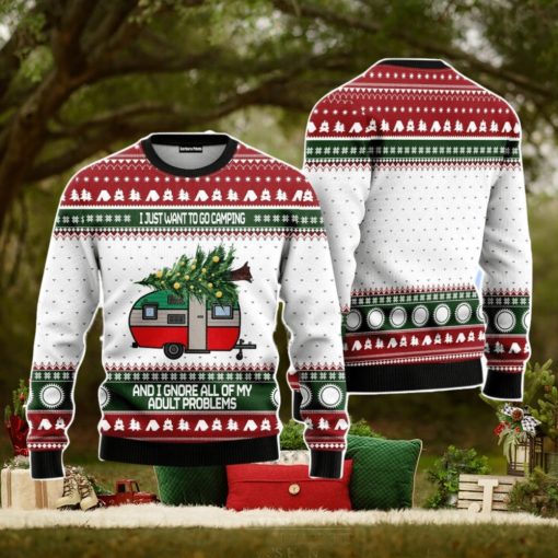 Camping Christmas Unisex Ugly Sweater