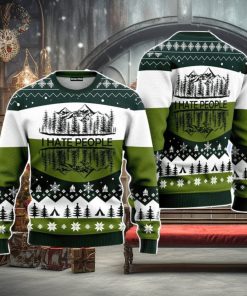 Camping I Hate People Christmas Unisex Ugly Sweater