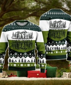 Camping I Hate People Christmas Unisex Ugly Sweater