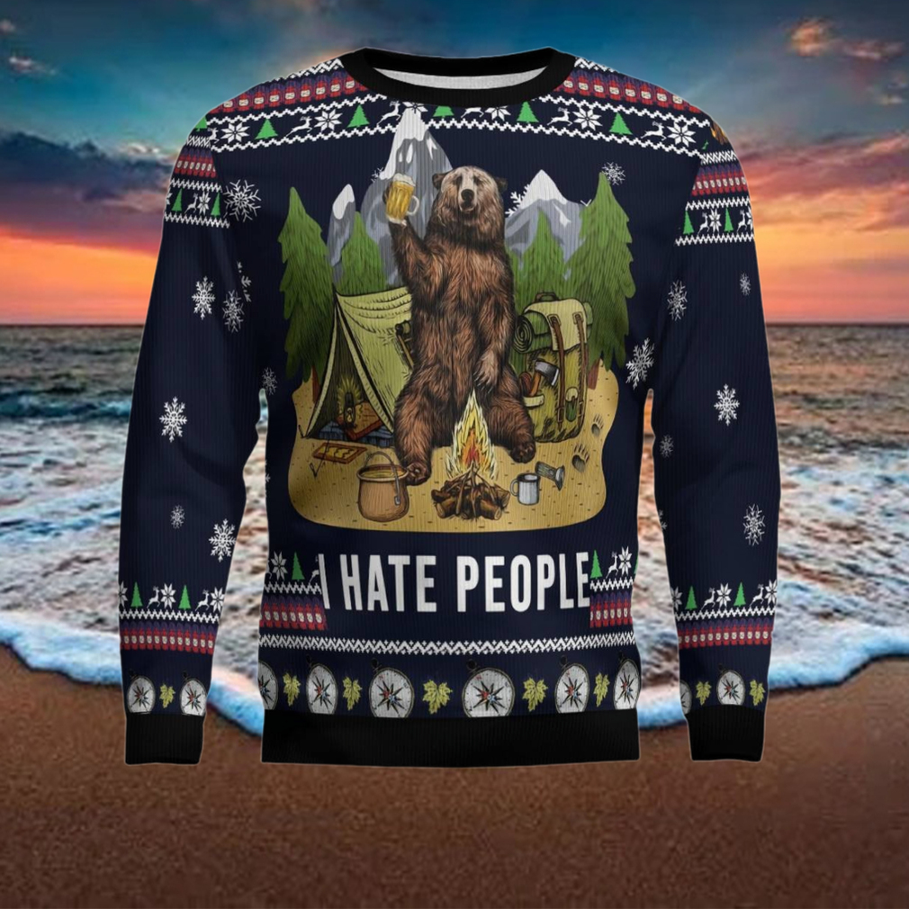 Camping I Hate People Ugly Christmas Sweater Camping I Hate People Ugly Christmas Sweater