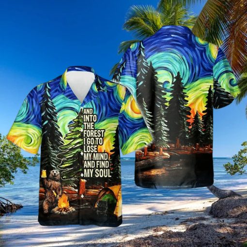 Camping Starry Night Hawaiian Shirt