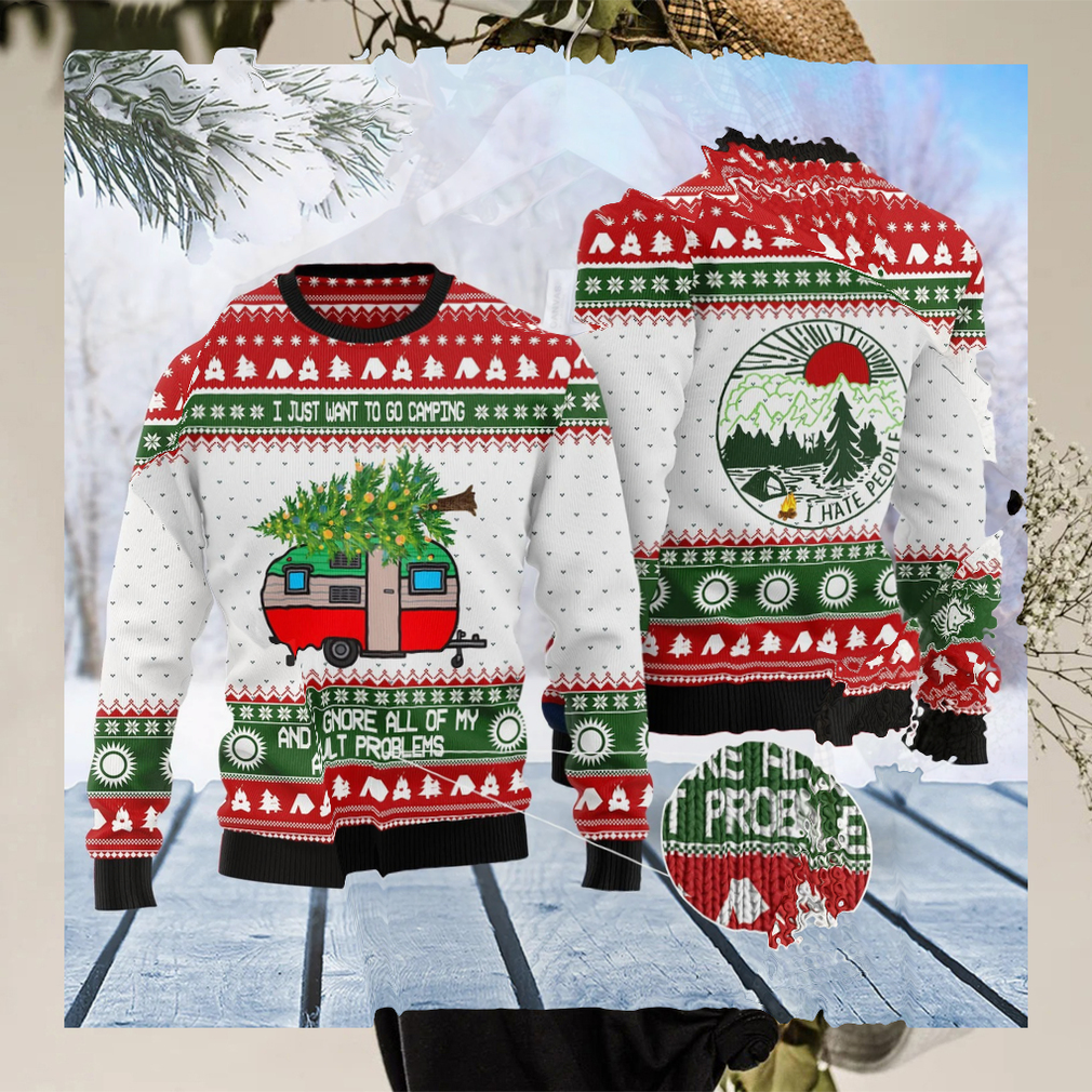 Camping Ugly Christmas Sweater Lover Xmas Sweater Gift