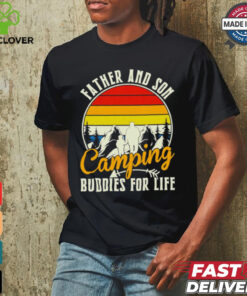 Camping love father and son camping buddies for life cute gift shirt