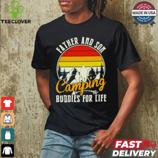 Camping love father and son camping buddies for life cute gift shirt