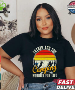 Camping love father and son camping buddies for life cute gift shirt