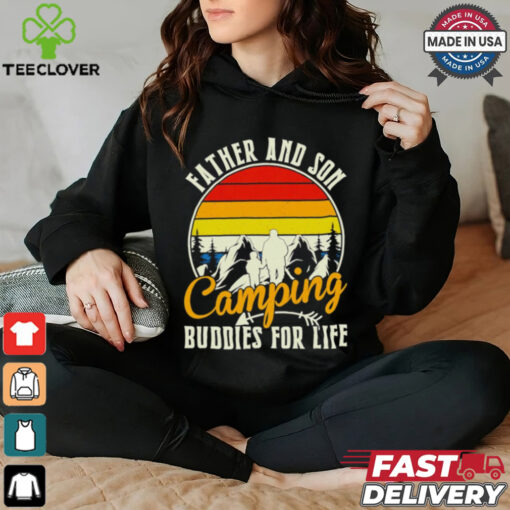 Camping love father and son camping buddies for life cute gift shirt