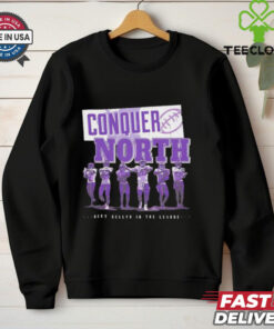 Camryn Bynum Minnesota Vikings Conquer North Best Cellys in the League Shirt, featuring Camryn Bynum's name and an iconic celebration graphic, celebrating his standout plays and the Vikings' 