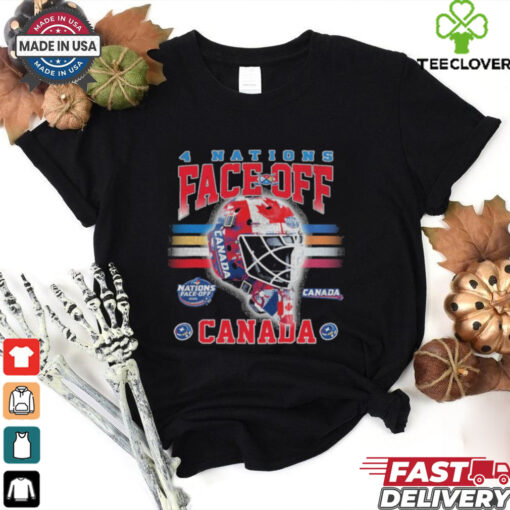 Canada 2025 4 Nations Face Off Goalie Mask T Shirt