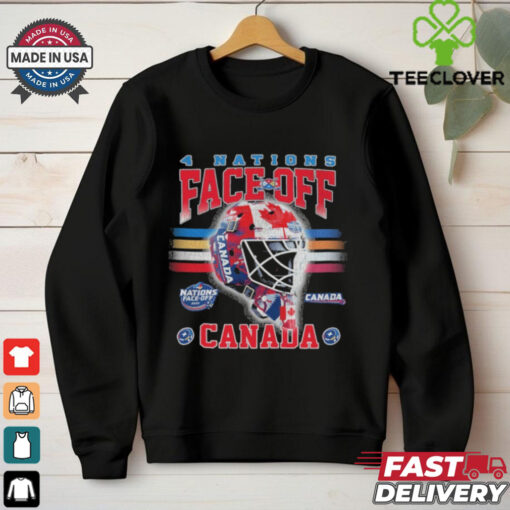 Canada 2025 4 Nations Face Off Goalie Mask T Shirt