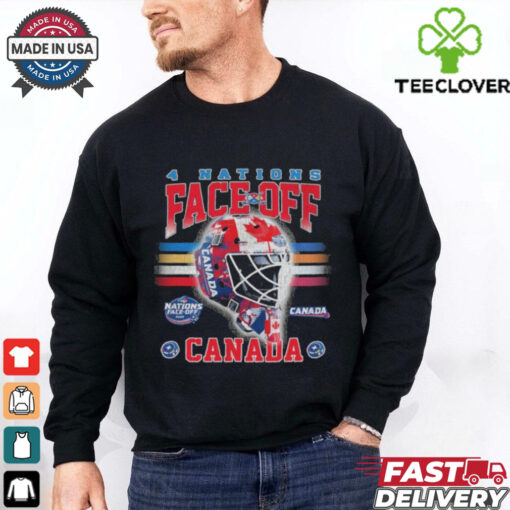 Canada 2025 4 Nations Face Off Goalie Mask T Shirt