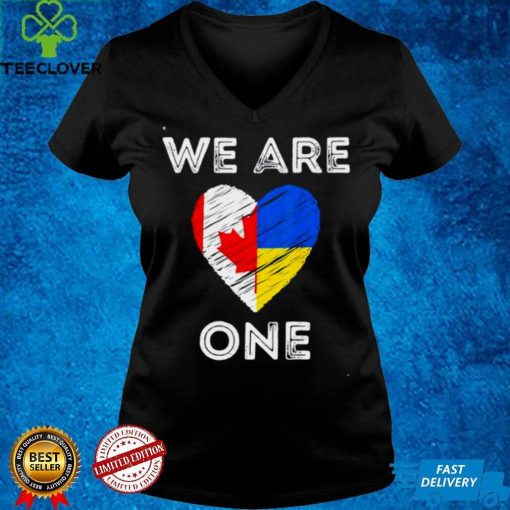 Canada Supports Ukraine We Are One Love Heart Flag hoodie, sweater, longsleeve, shirt v-neck, t-shirt
