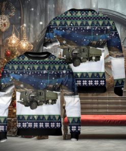 Canadian Army Navistar 7000 series 7000 MV cargo truck Christmas AOP Sweater Christmas Gift Sweater