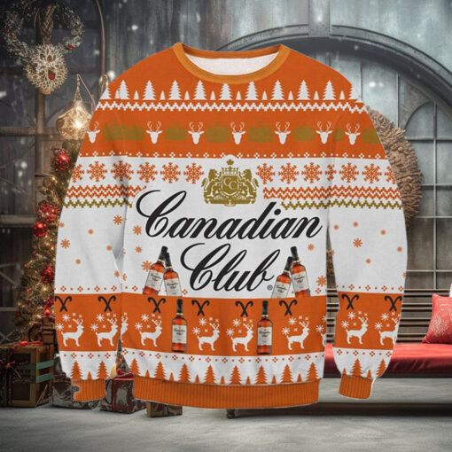 Canadian Club Christmas Ugly Sweater For Men For Women
