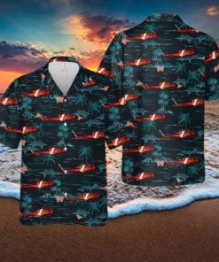 Canadian Coast Guard Bell 412s Hawaiian Shirt For Beach Fans
