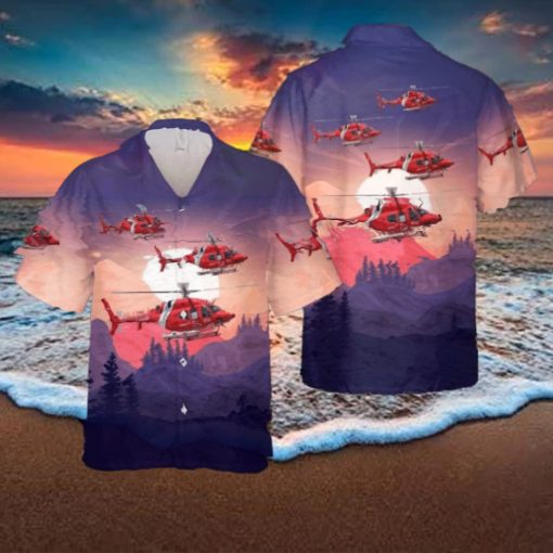 Canadian Coast Guard Bell 429 Global Ranger Hawaiian Shirt Beach Shirt For Men Women