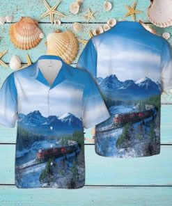 Canadian Railway Christmas Hawaiian Shirt