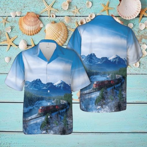 Canadian Railway Christmas Hawaiian Shirt