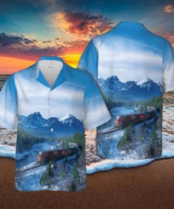 Canadian Railway Christmas Hawaiian Shirt