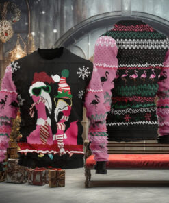 Candy Cane Flamingo Animal Lovers Ugly Christmas Sweater