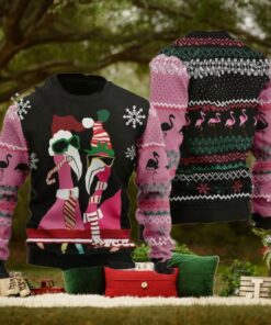 Candy Cane Flamingo Animal Lovers Ugly Christmas Sweater