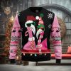 Candy Cane Flamingo Christmas Ugly Sweater