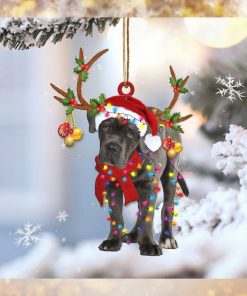 Cane Corso Reindeer Shape Christmas 2 sides Ornament