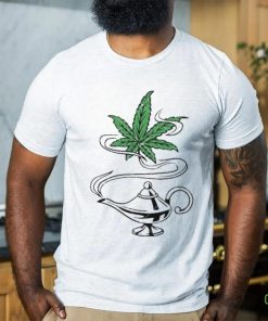 Cannabis Magic Lamp Funny Weed Dope Leaf shirt