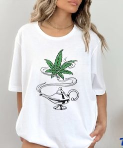 Cannabis Magic Lamp Funny Weed Dope Leaf shirt
