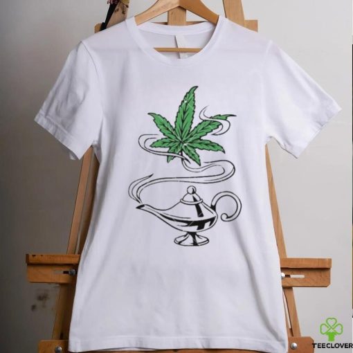 Cannabis Magic Lamp Funny Weed Dope Leaf shirt