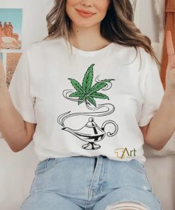 Cannabis Magic Lamp Funny Weed Dope Leaf shirt