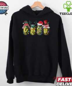 Canned Pickles Christmas Retro Pickle Santa Elf Reindeer Shirt