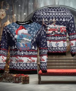 Cape Girardeau Fire Department Ugly Christmas Wool Knitted Sweater