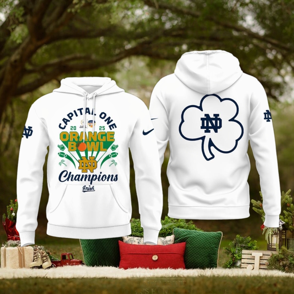 Capital One 2025 Orange Bowl Champions Notre Dame Fighting Irish Limited Edition Hoodie Capital One 2025 Orange Bowl Champions Notre Dame Fighting Irish Limited Edition Hoodie