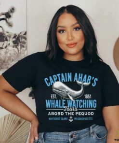 Captain Ahab's Whale Watching Tours Nantucket Massachusetts T Shirt