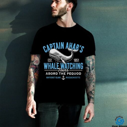 Captain Ahab’s Whale Watching Tours Nantucket Massachusetts T Shirt