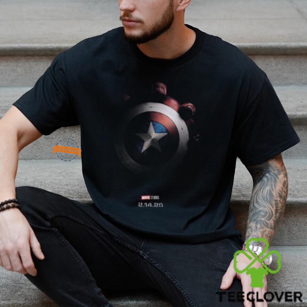 Captain America Brave New World In Theaters On February 14 2025 Unisex T Shirt Captain America Brave New World In Theaters On February 14 2025 Unisex T Shirt
