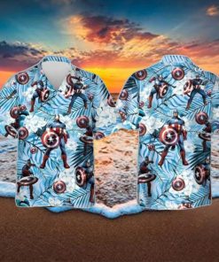 Captain America Marvel Comics All Over Print 3D Hawaiian Shirt Unique Gift