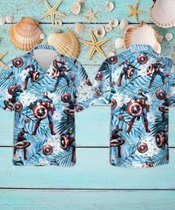 Captain America Marvel Comics All Over Print 3D Hawaiian Shirt Unique Gift