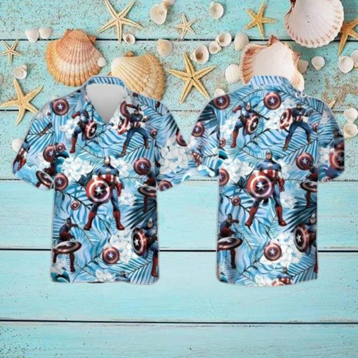 Captain America Marvel Comics All Over Print 3D Hawaiian Shirt Unique Gift