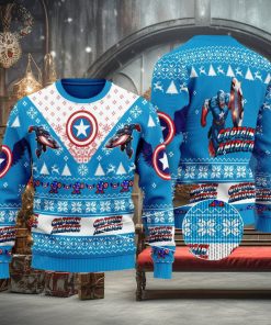 Captain America Marvel Comics Knitted Xmas Sweater Gift Men And Women