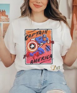 Captain America Marvel marching forward shirt